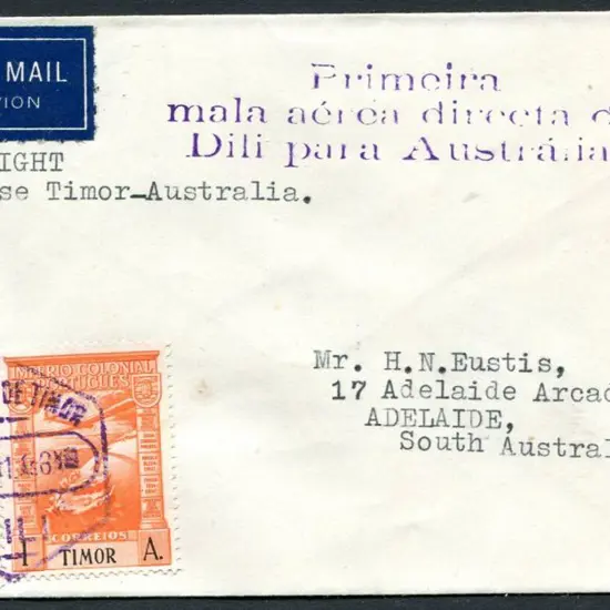 1941 (21st Jan) Dili, Portuguese Timor to ...