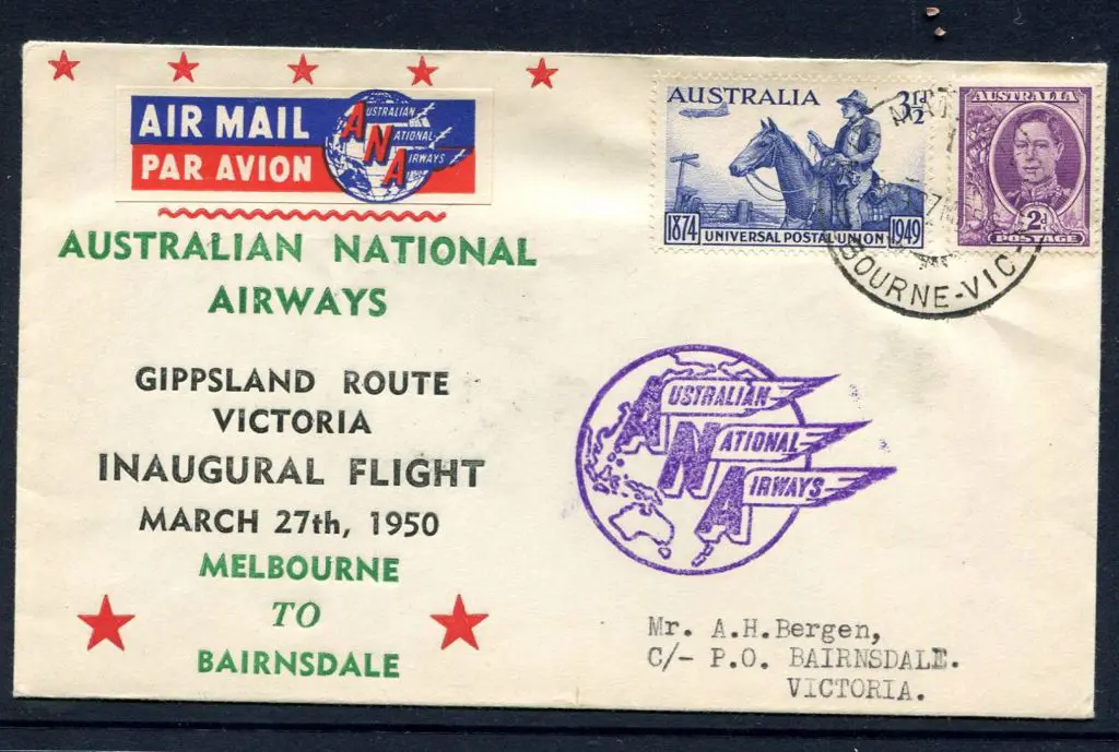 1950 (27th Mar) Melbourne to Bairnsdale Arthur ... Image 1++