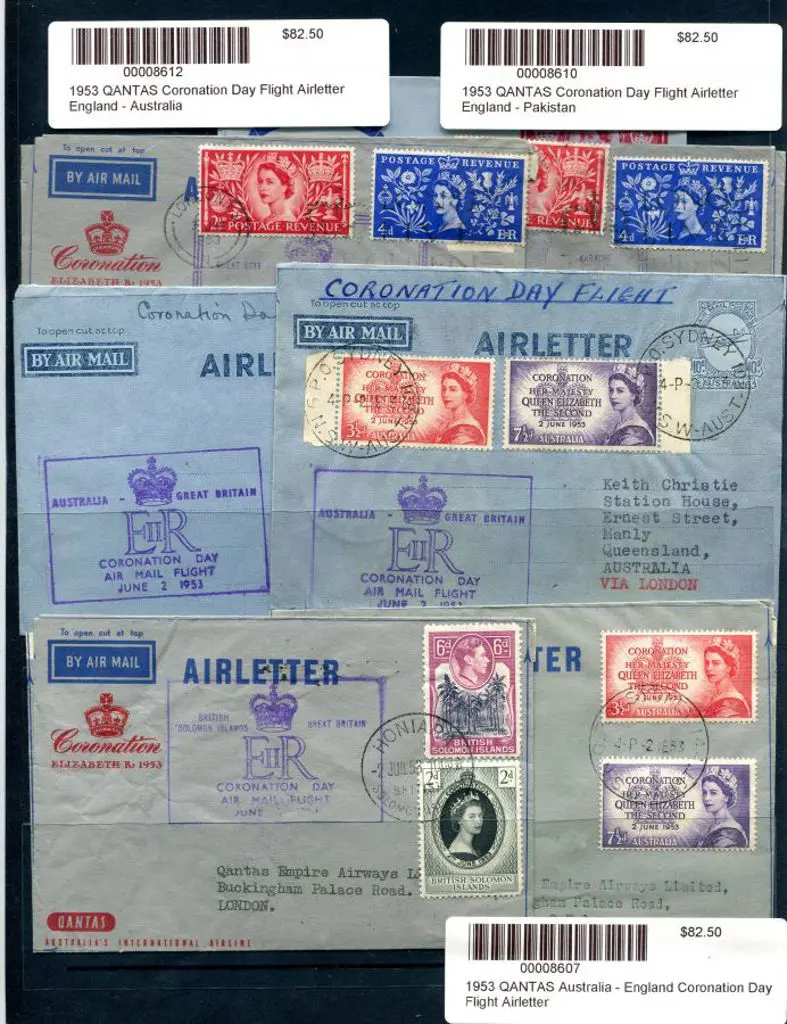 1953 (2nd June) ditto incl return plus ... Image 1++