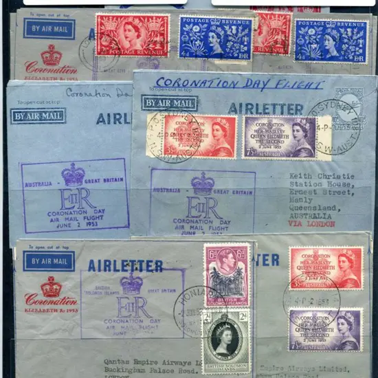 1953 (2nd June) ditto incl return plus ...