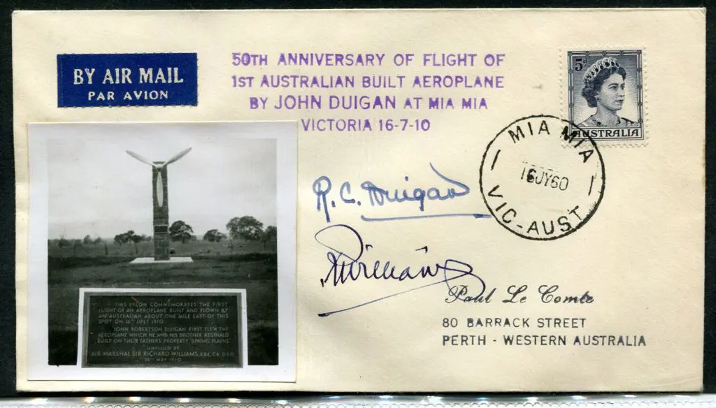 1960 (16th July) John Duigan 50th Anniv of first ... Image 1++