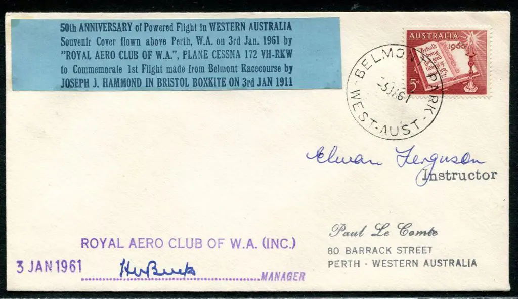 1961 (3rd Jan) "50th Anniversary of Powered Flight ... Image 1++