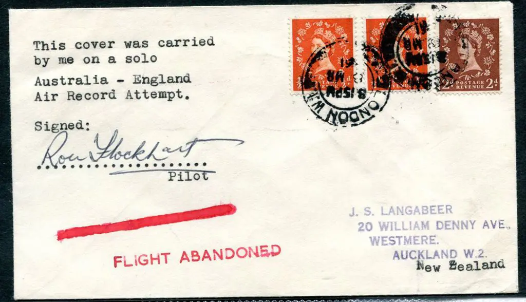 1961 (28th Feb) "Australia to London Air Record ... Image 1++