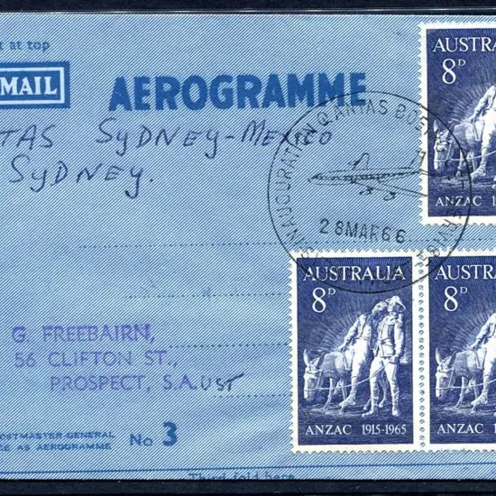 1966 (28th Mar) Sydney to Mexico City by Qantas ...