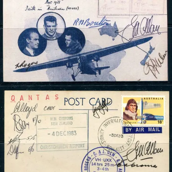 1983 (3rd Dec) Australia to New Zealand re-flown ...