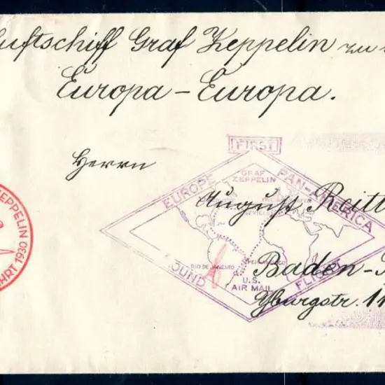 Germany 1930 (18th May) "Sudamerikafahrt" 4mk & ...