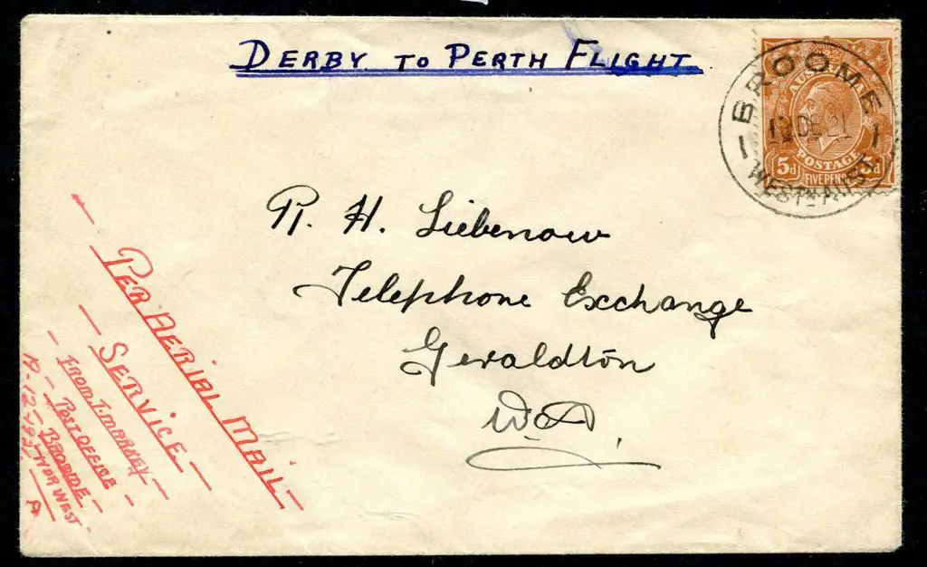 1921 (19th Dec) Broome to Perth on first ... Image 1++