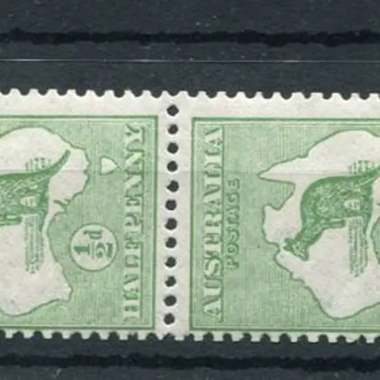 1913 1st Watermark ½d vertical strip of 3 MUH ...