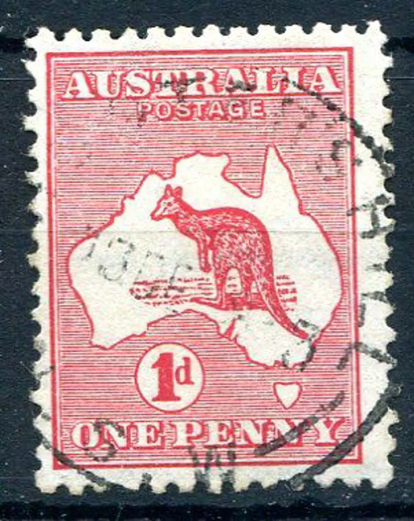 1913 1st Watermark 1d red, Die I, with sideways ... Image 1++