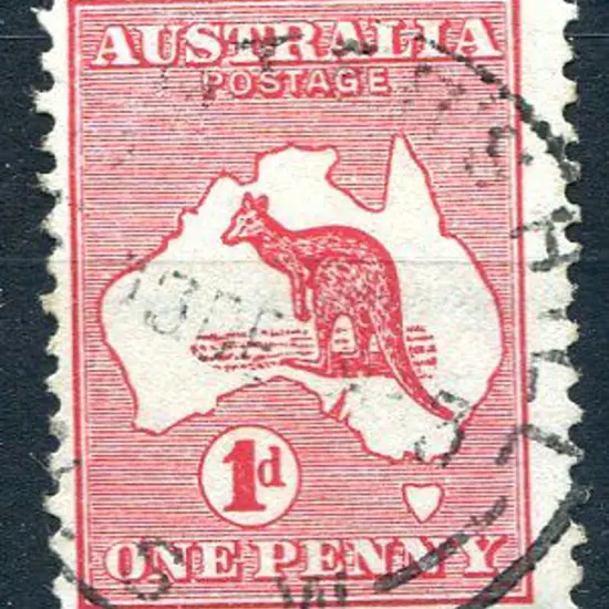 1913 1st Watermark 1d red, Die I, with sideways ...