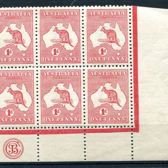 1913 1st Watermark 1d red, Die IIA, JBC monogram ...