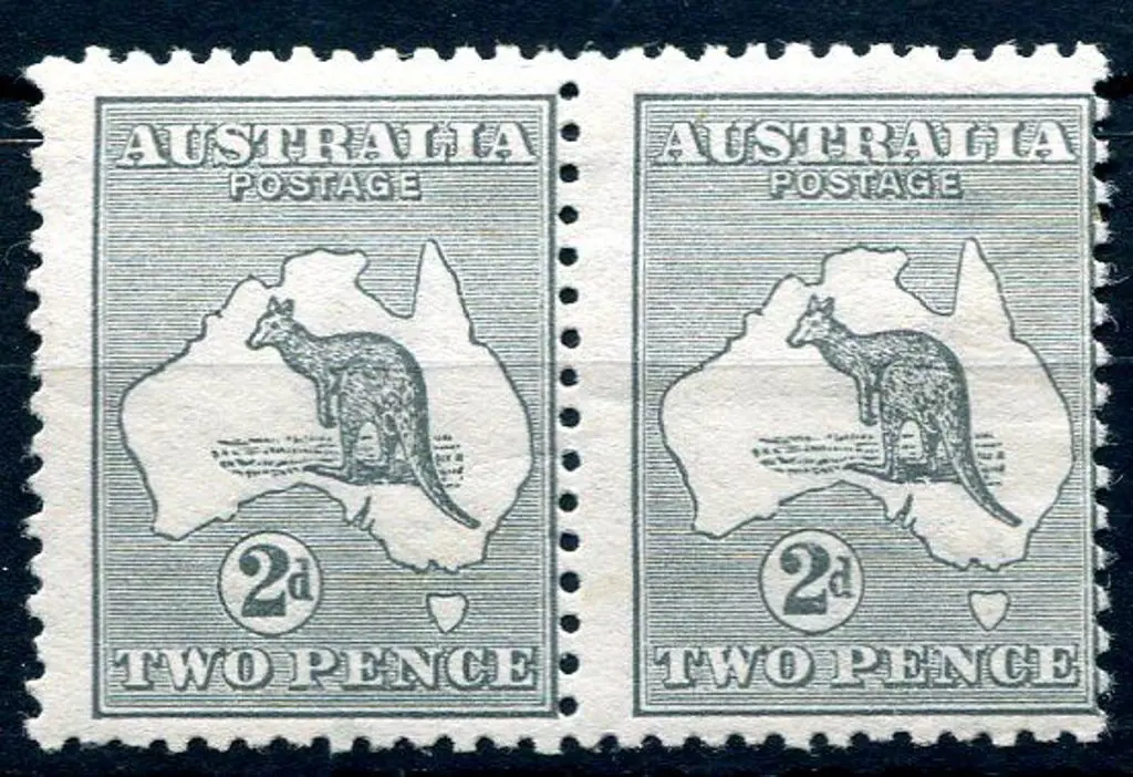 1913 1st Watermark 2d grey with inverted wmk in ... Image 1++