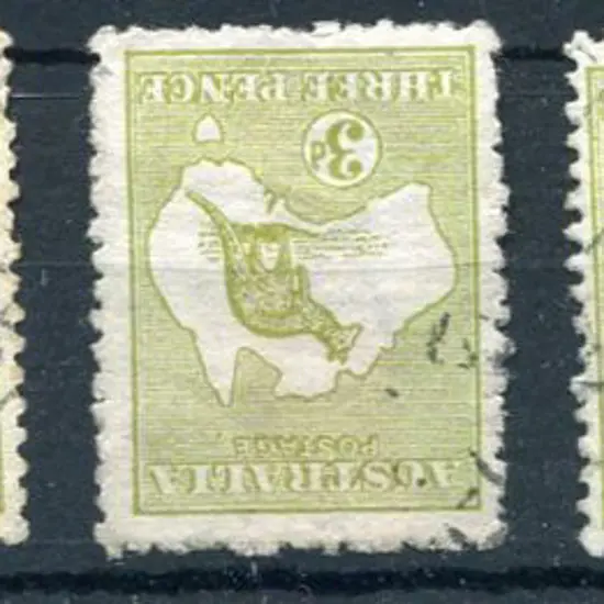 1913 1st Watermark 3d olive green, Die I x 4 with ...
