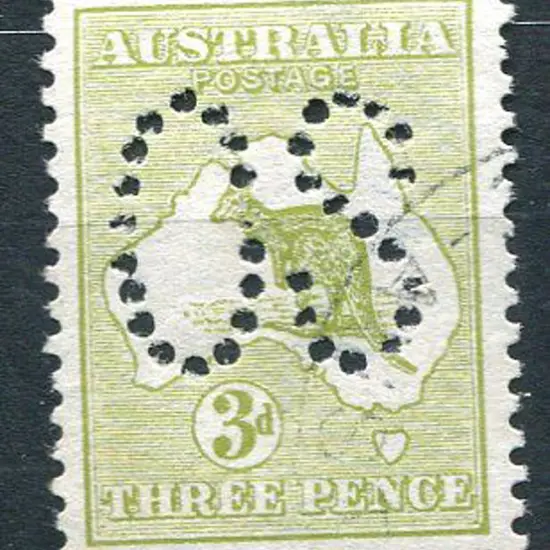 1913 1st Watermark 3d olive, Die I perfined large ...