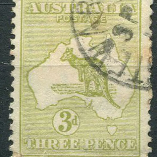 1913 1st Watermark 3d olive, Die II in early state ...