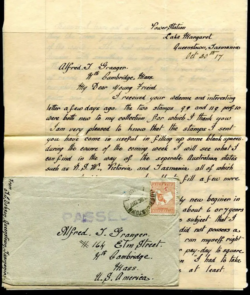 1913 1st Watermark 5d chestnut (damaged) on 1917 ... Image 1++