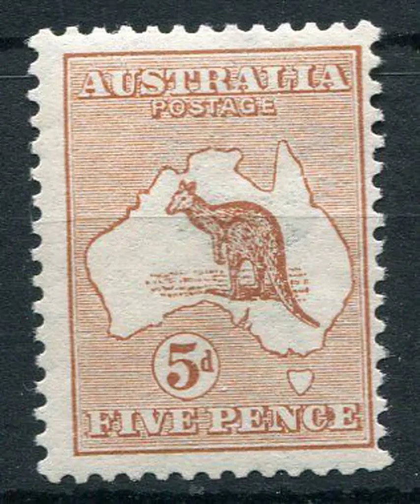 1913 1st Watermark 5d chestnut, Die II. MUH, ... Image 1++