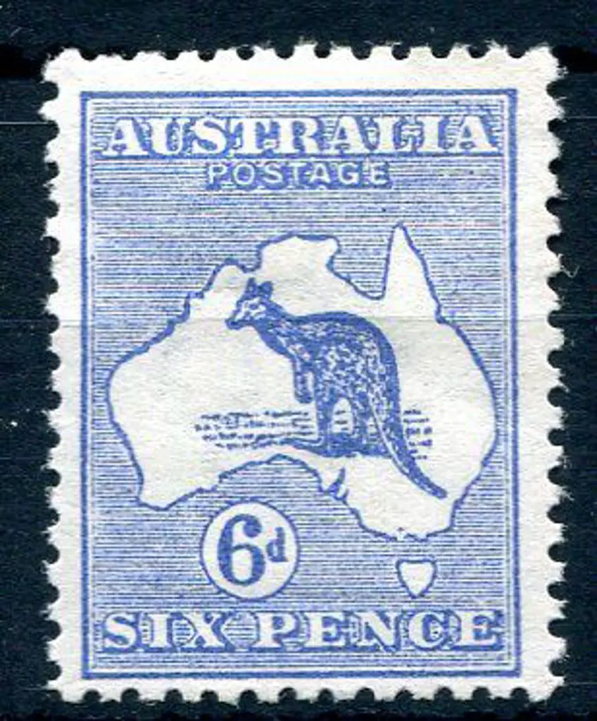1913 1st Watermark 6d ultramarine with "white flaw ... Image 1++