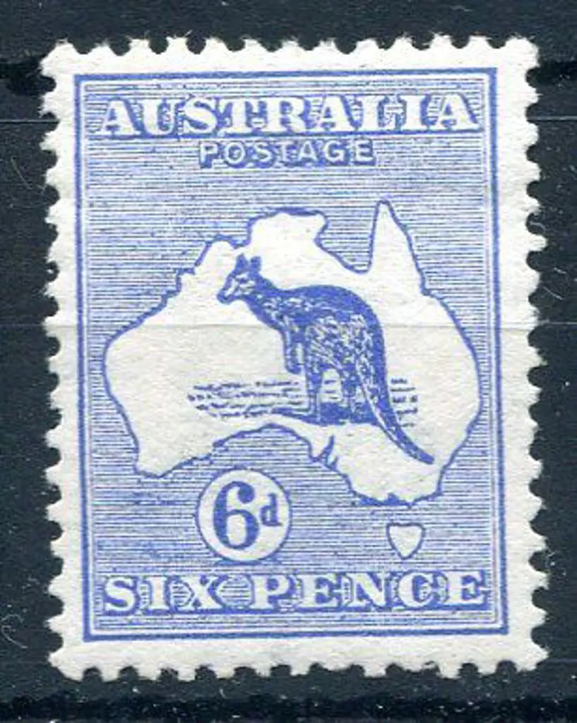 1913 1st Watermark 6d deep blue. Fresh MLH. ACSC ... Image 1++