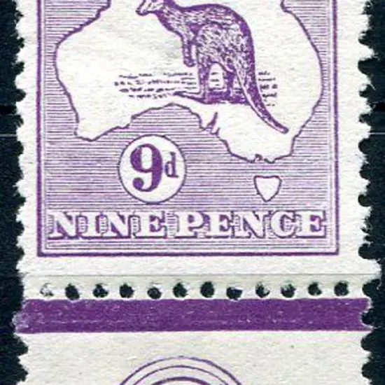 1913 1st Watermark 9d violet JBC monogram single. ...