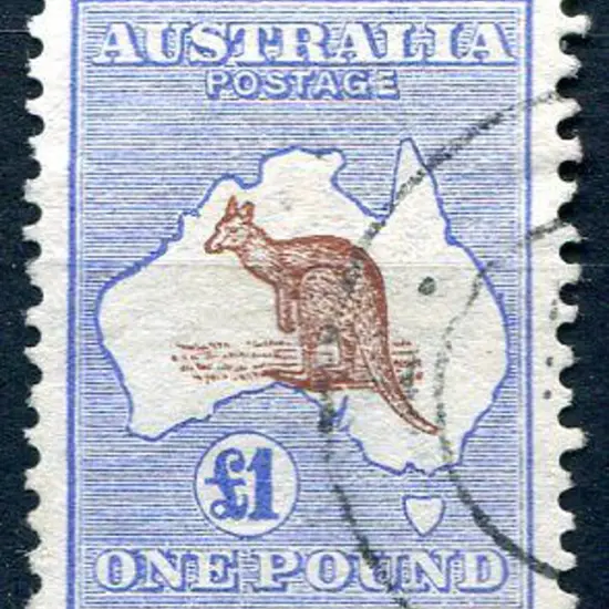 1913 1st Watermark £1 brown & blue. Fine used & a ...