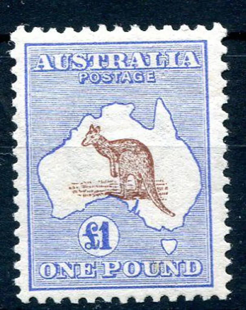 1913 1st Watermark £1 brown & blue. MLH & well ... Image 1++