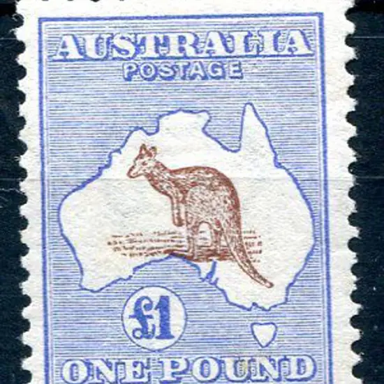 1913 1st Watermark £1 brown & blue. MLH & well ...
