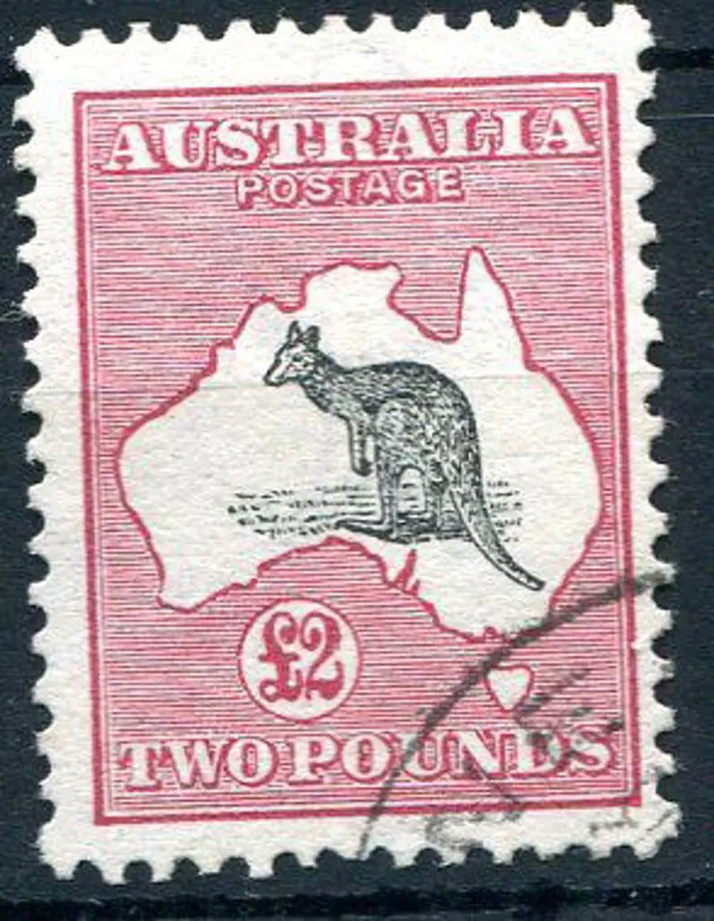 1913 1st Watermark £2 black & rose. Fine used, ... Image 1++