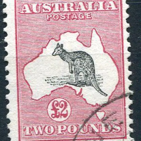1913 1st Watermark £2 black & rose. Fine used, ...