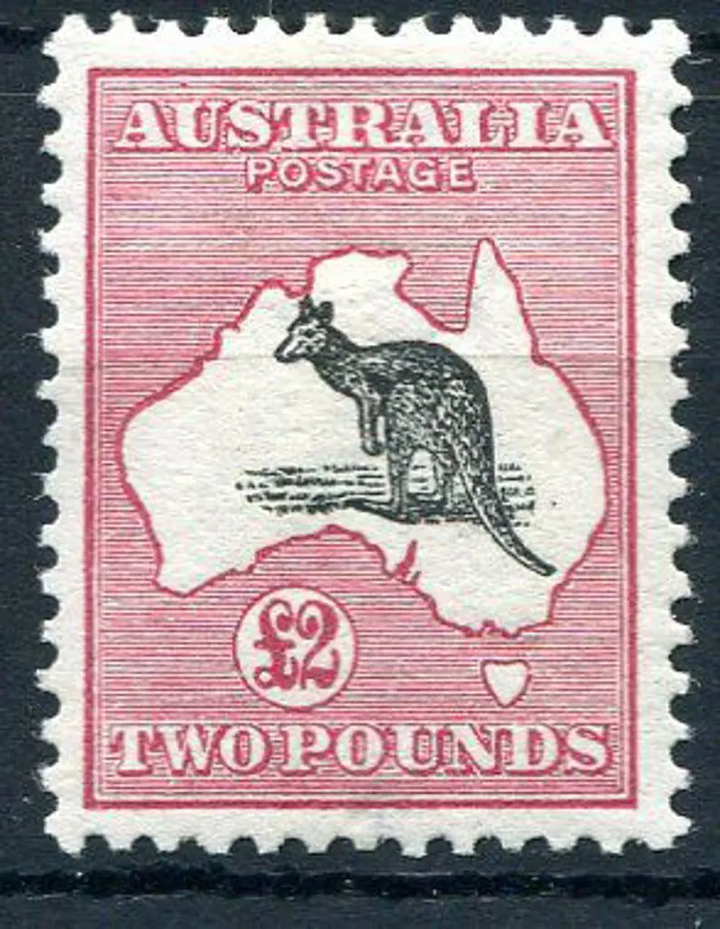 1913 1st Watermark £2 black & rose. Superb MLH ... Image 1++
