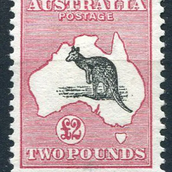 1913 1st Watermark £2 black & rose. Superb MLH ...