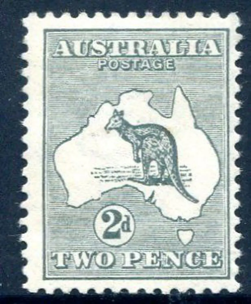 1915 2nd Watermark 2d grey with "cut throat ... Image 1++