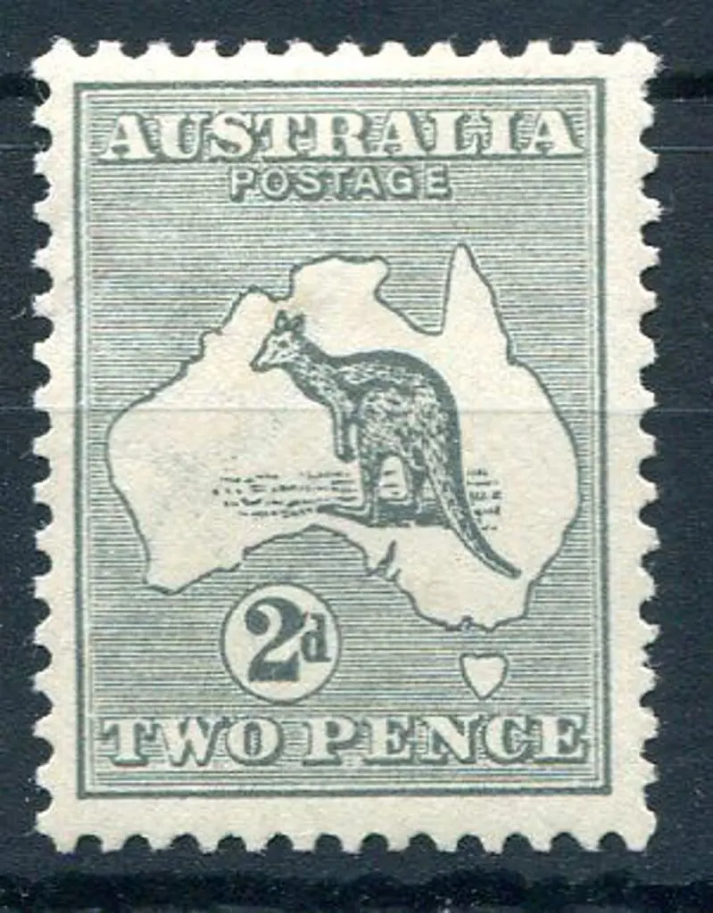 1915 2nd Watermark 2d slate grey. MLH & well ... Image 1++