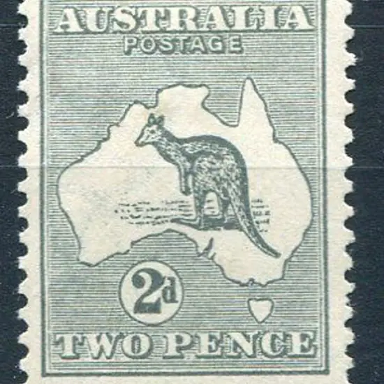 1915 2nd Watermark 2d slate grey. MLH & well ...