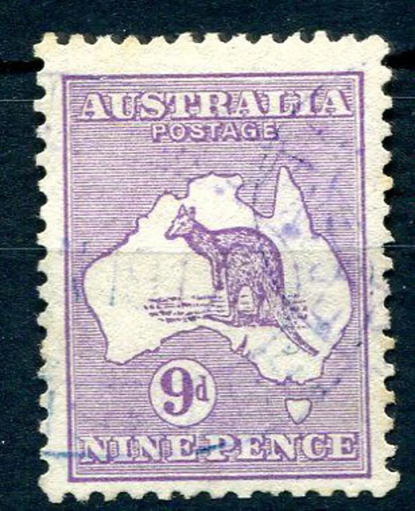 1915 2nd Watermark 9d violet with inverted wmk. ... Image 1++