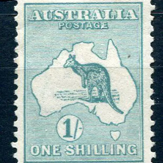 1915 2nd Watermark 1/- green with "white flaws on ...