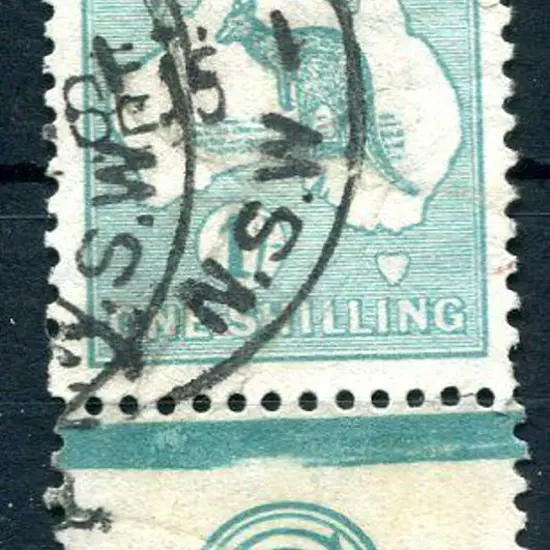 1915 2nd Watermark 1/- green with JBC monogram. ...