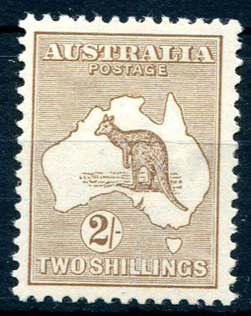 1915 2nd Watermark 2/- light brown. MLH with ... Image 1++
