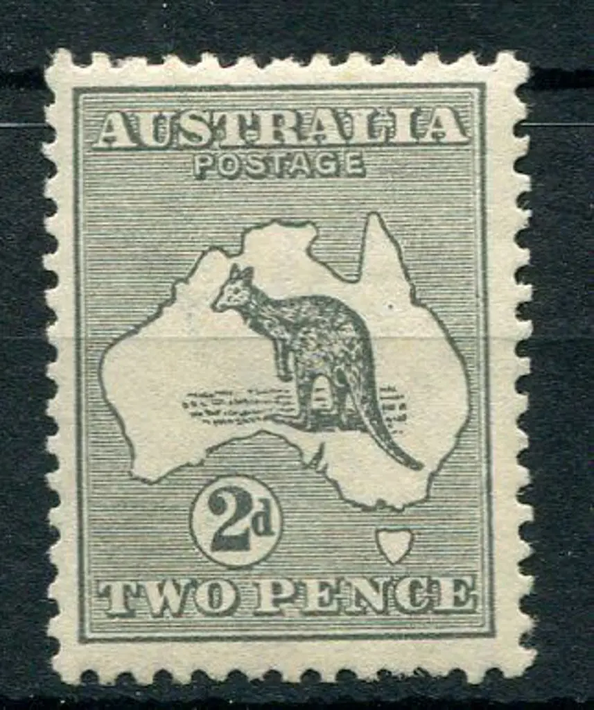 1915/28 3rd Watermark 2d grey with "cut throat ... Image 1++