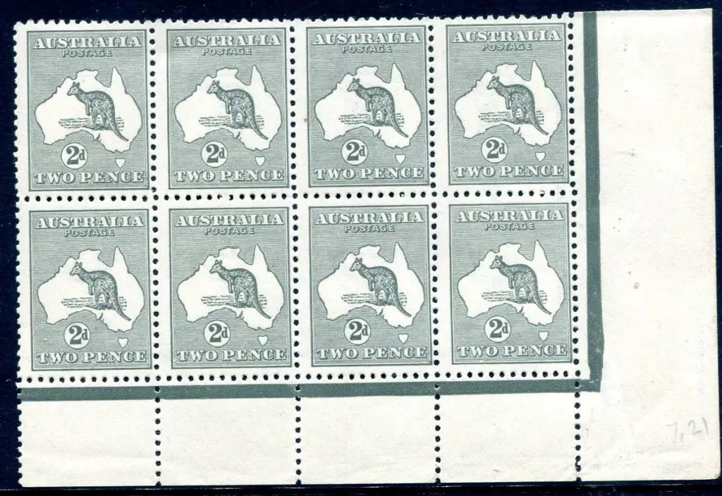 1915/28 3rd Watermark 2d grey, Die I in lower ... Image 1++