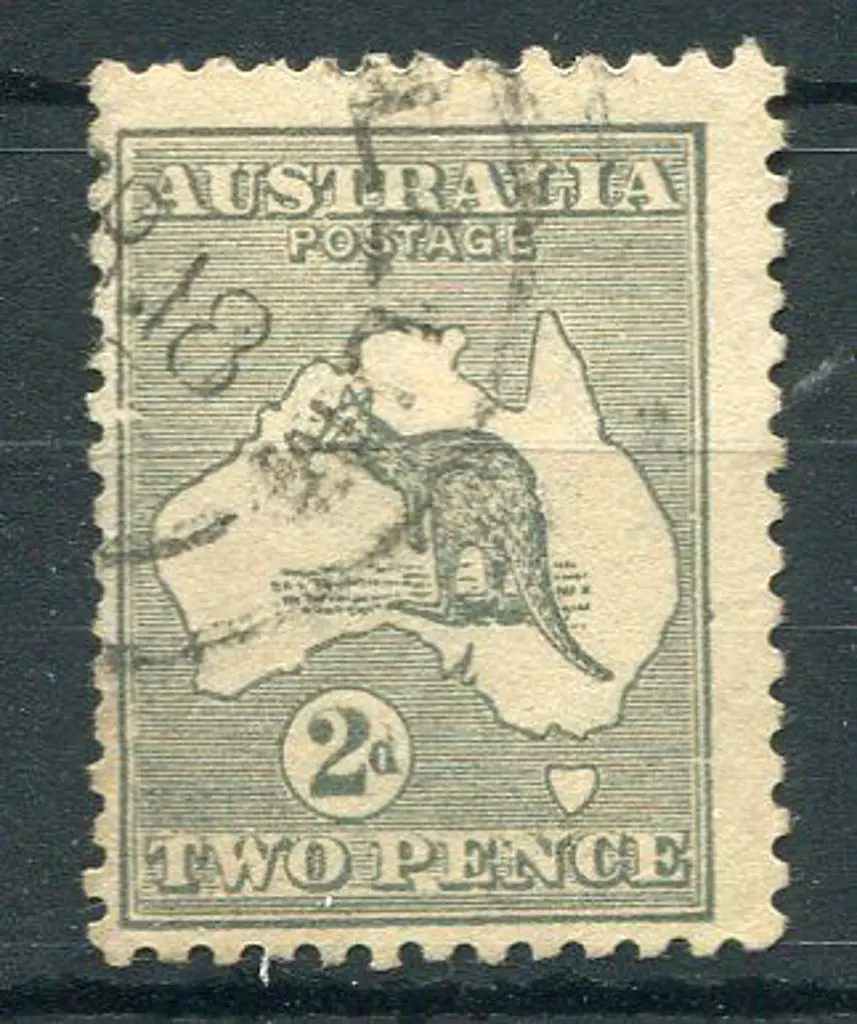 1915/28 3rd Watermark 2d grey, Die IIA with ... Image 1++