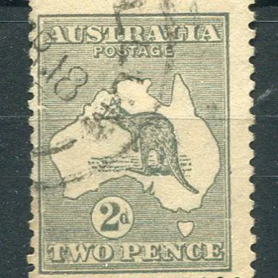 1915/28 3rd Watermark 2d grey, Die IIA with ...