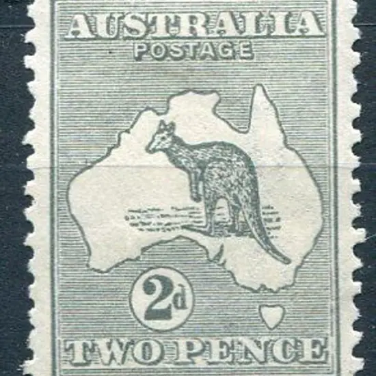 1915/28 3rd Watermark 2d silver grey with inverted ...