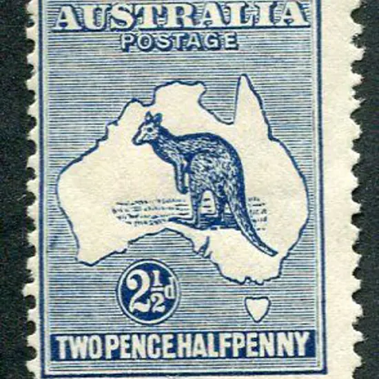 1915/28 3rd Watermark 2½d blue with "retouch left ...