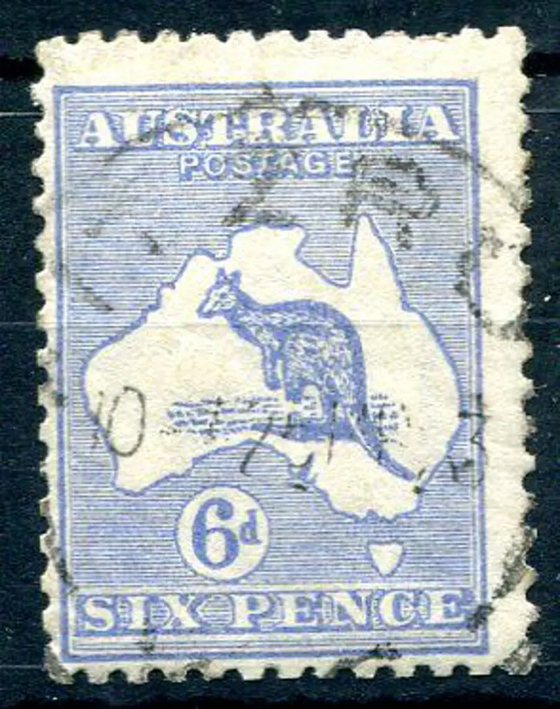 1915/28 3rd Watermark 6d bright ultramarine, Die ... Image 1++