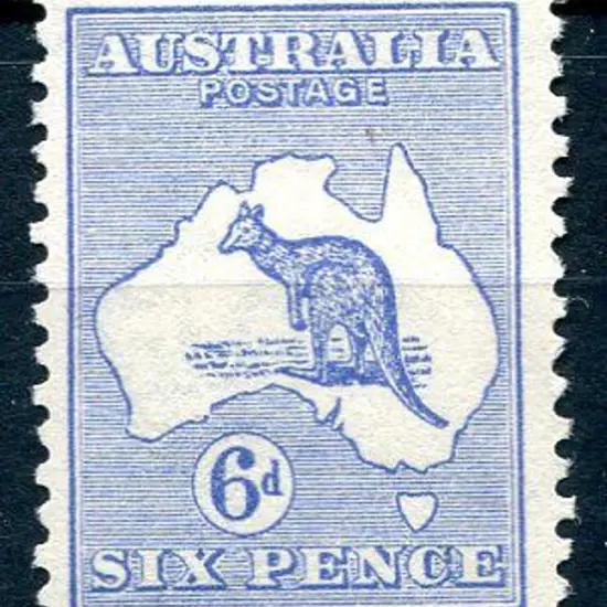 1915/28 3rd Watermark 6d blue. Fine MVLH. ACSC ...