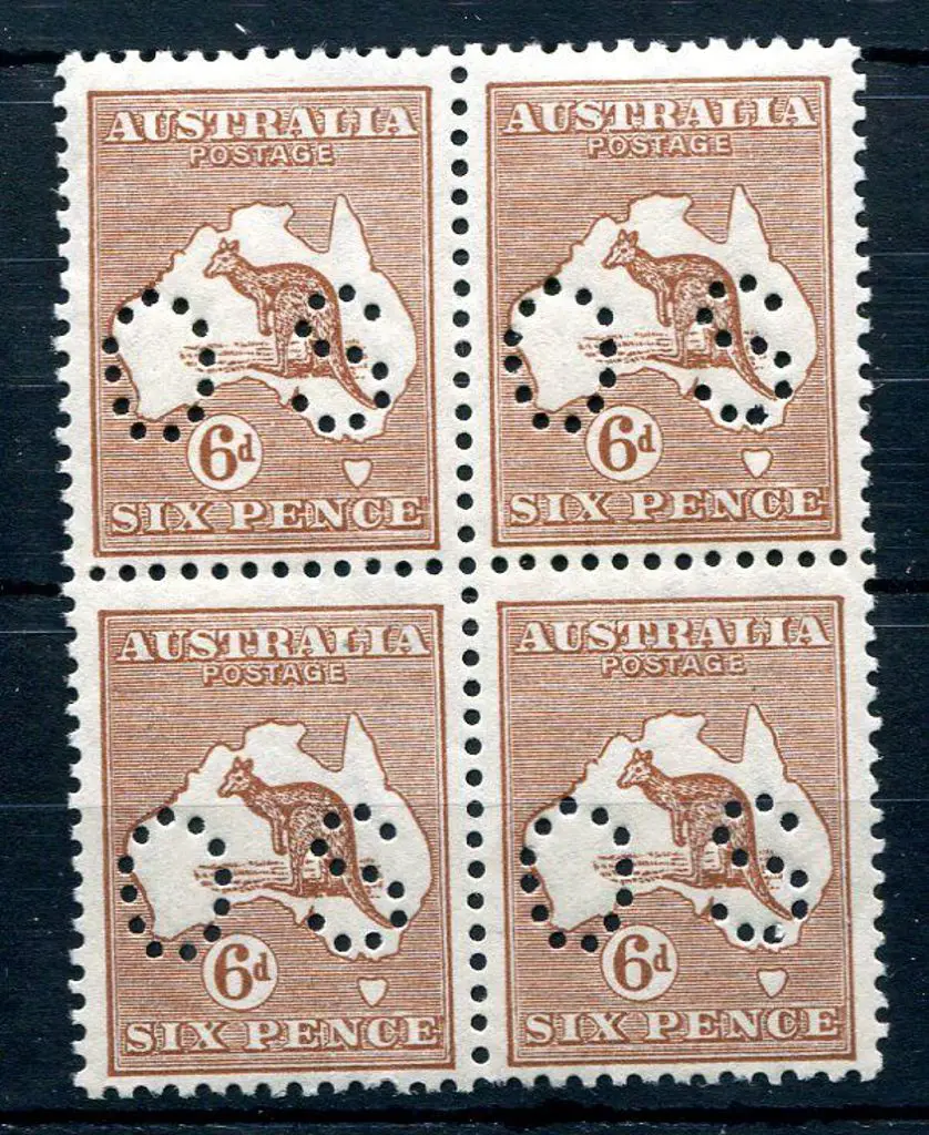 1915/28 3rd Watermark 6d chestnut, Die IIb ... Image 1++