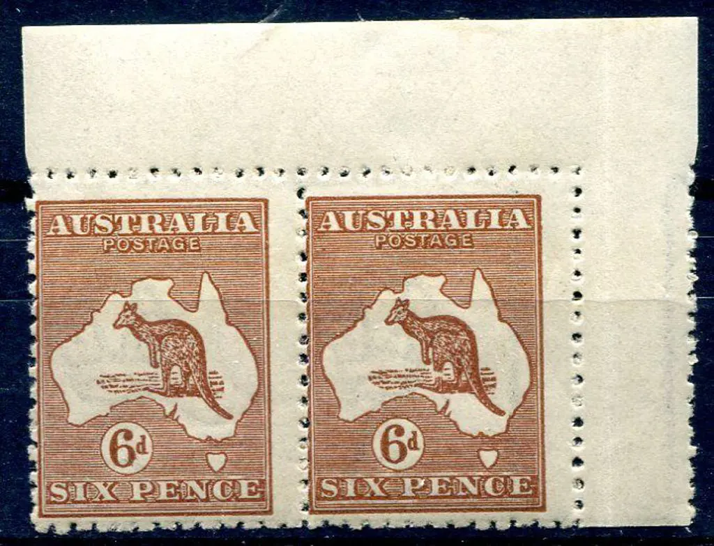 1915/28 3rd Watermark 6d deep chestnut with ... Image 1++