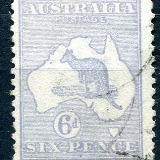 1915/28 3rd Watermark 6d milky greyish blue with ...