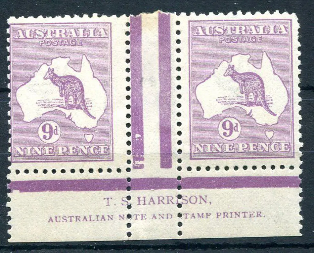1915/28 3rd Watermark 9d violet, Die IIB Harrison ... Image 1++